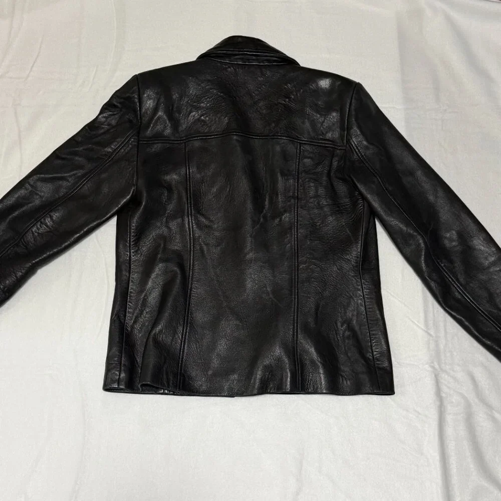 Ann Taylor 100% Leather Jacket M - Picture 5 of 7
